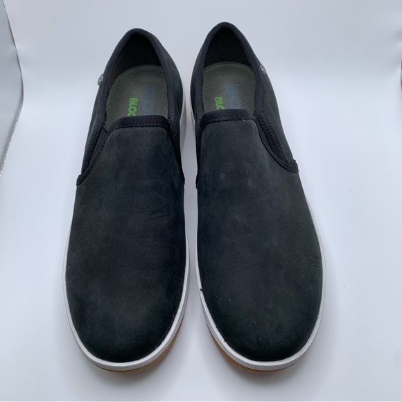 Bogs Kicker Slip-On Elastic Leather Flat sneakers slip on black size8.5 F14 1299 - Picture 7 of 11
